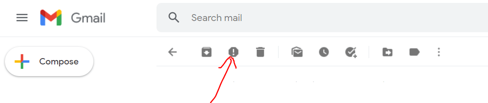 report spam emails in gmail