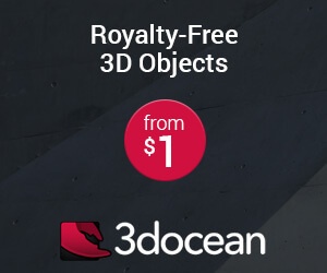royalty free 3D objects and files in 3docean envato 3d files market