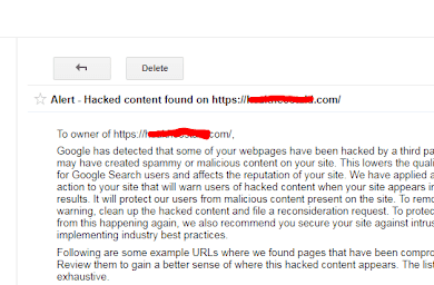 AlertB BHackedBcontentBfoundBon