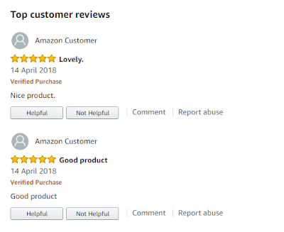 Amazon customer reviews