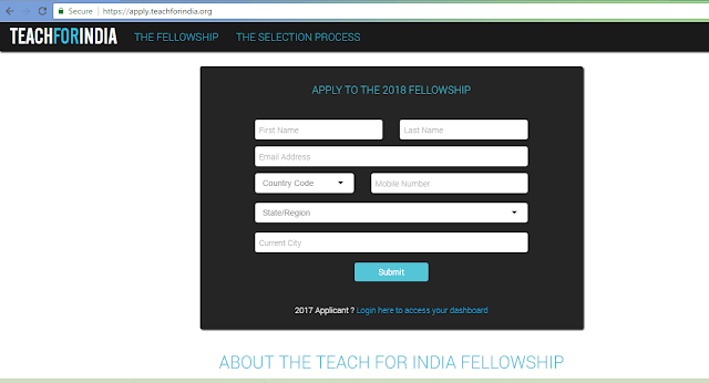 Teach For India Teach for All Fellowship Program