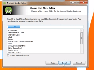 Choose a start menu folder on windows