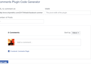 CommentsBpluginBcodeBgeneratorBfacebook