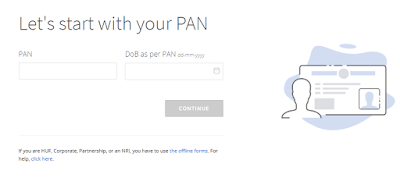 Enter Your PAN and Date of Birth