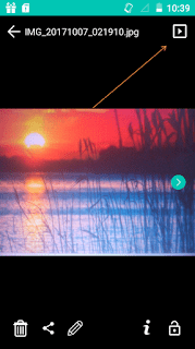 Full screen slideshow