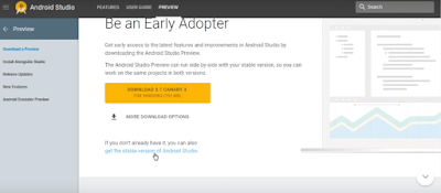 android studio 3.0 canary download