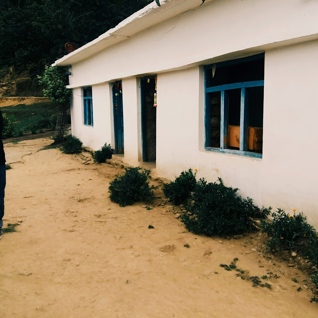 Architecture of local houses with one floor