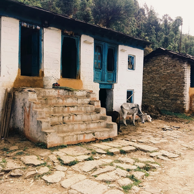 Architecture of local houses with two floor