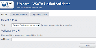 image of W3C's unified validator
