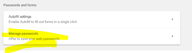 view Saved Passwords in Google Chrome