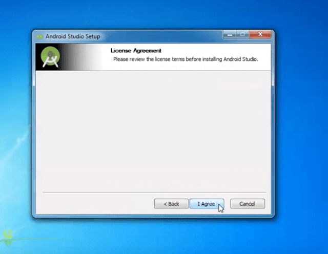 Select License Agreement and click I Agree