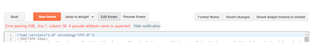 A Pseudo Attribute Name is Expected blogger template