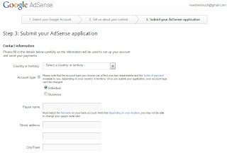 ad sense appplication process