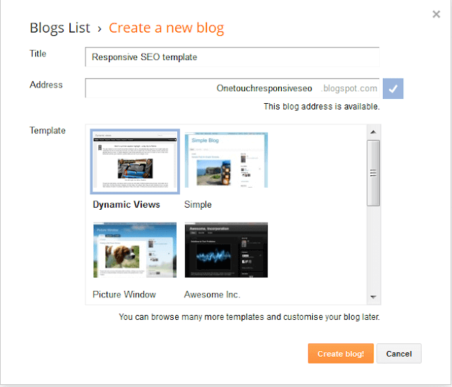 image of creating a new blog in the blog-spot blog