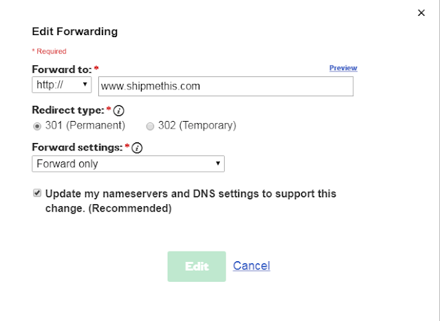 domain forward to www.domain godaddy