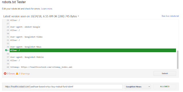 google bot allow crawl URL