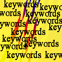 text keywords in yellow background