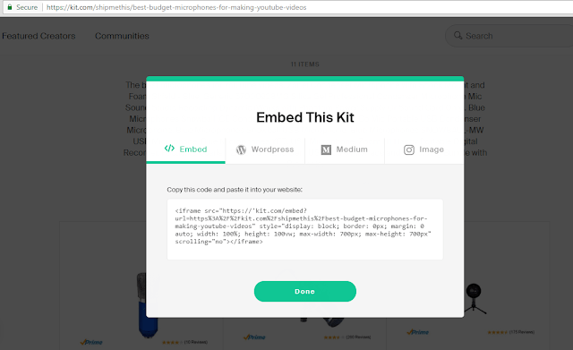 Embedded iframe Script Kit.com