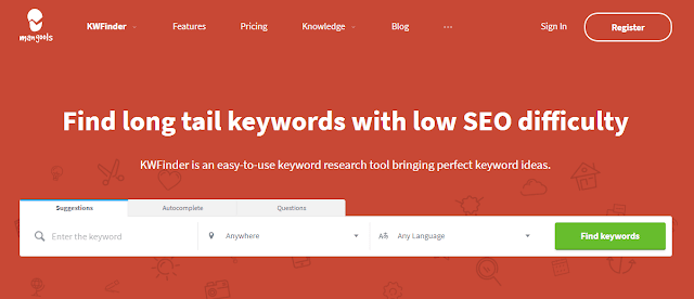 highest cost per click (CPC) keywords with KW Finder