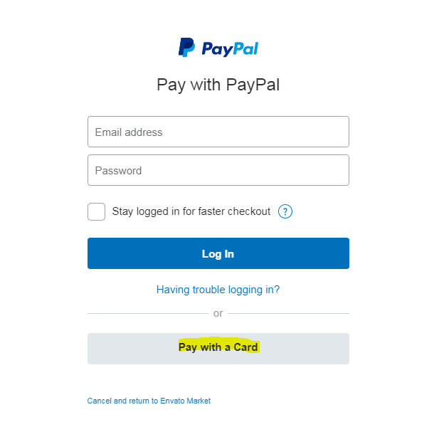 pay with a debit card paypal