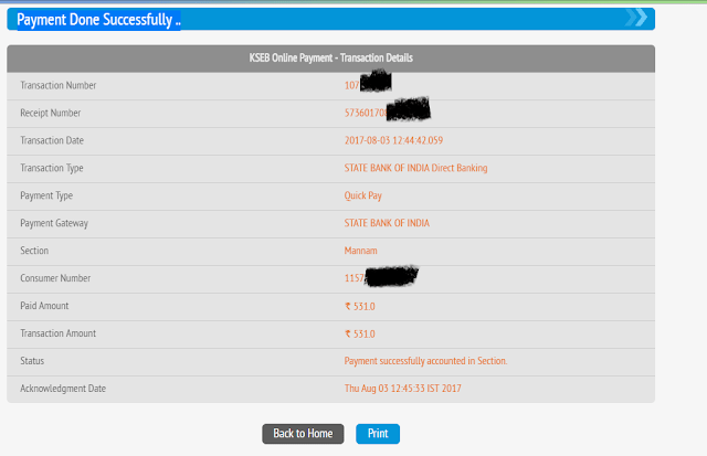 payment successful electricity bill full image portal website