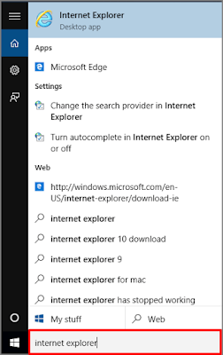 Launch internet explorer for windows 10 64-bit using Cortana