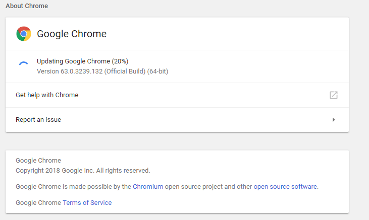 updating Google Chrome if Map does not render on one certain computer