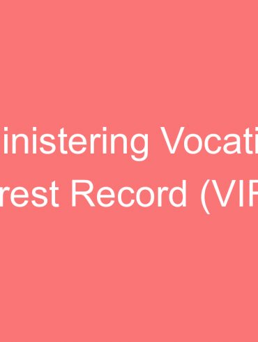 administering vocational interest record vir in kashmir