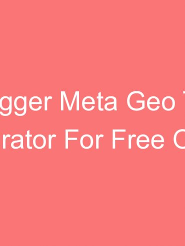 blogger meta geo tag generator for free online