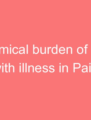 economical burden of people with illness in pain and palliative care clinic