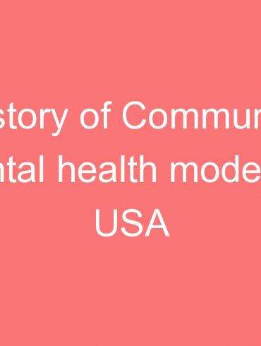 history of community mental health models in usa