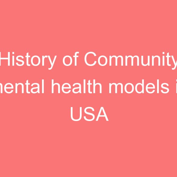 history of community mental health models in usa