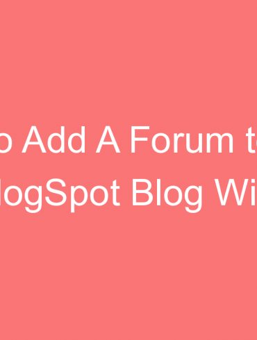 how to add a forum to your blogspot blog with nabble