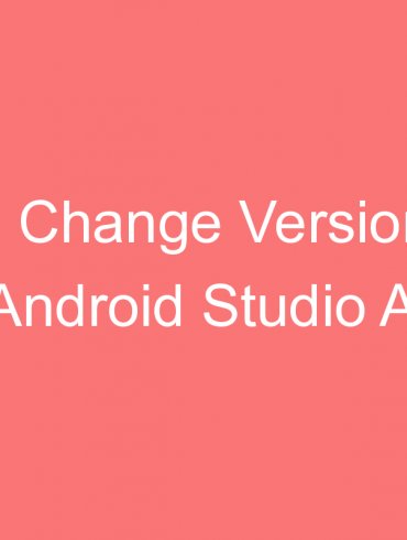 how to change version code in android studio app development