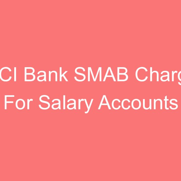 icici bank smab charges for salary accounts