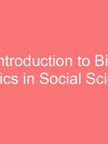 introduction to bio statistics in social sciences