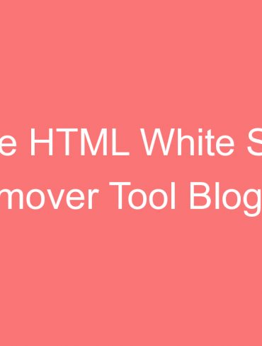 online html white space remover tool blogger