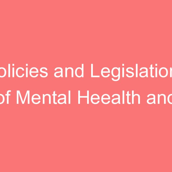 policies and legislations of mental heealth and role of the ngos in india