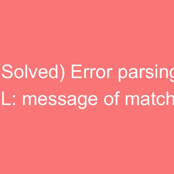 solved error parsingml message of matching end tag head