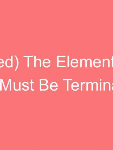 solved the element type link must be terminated