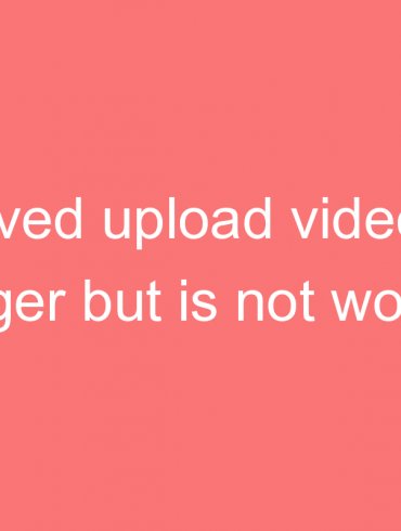 solved upload video to blogger but is not working processing video hangs