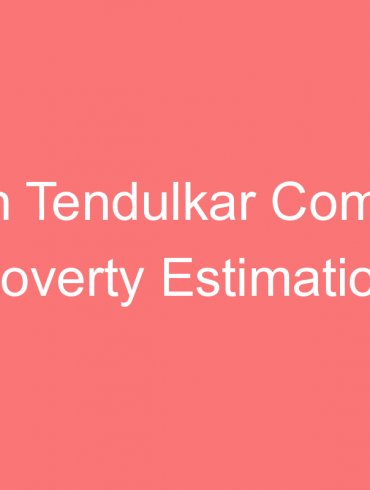 suresh tendulkar committee poverty estimation review not set