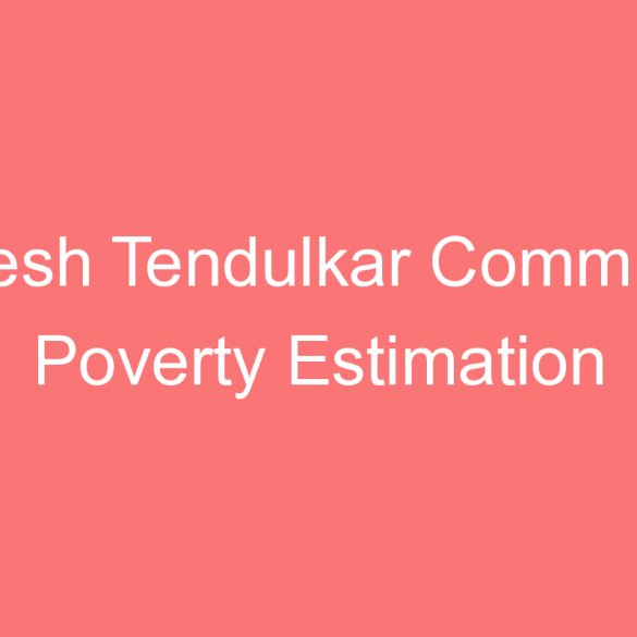 suresh tendulkar committee poverty estimation review not set