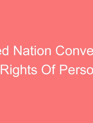united nation convention of rights of persons with disabilities and mental health policy