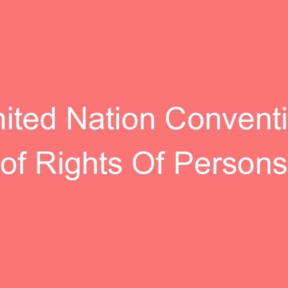 united nation convention of rights of persons with disabilities and mental health policy