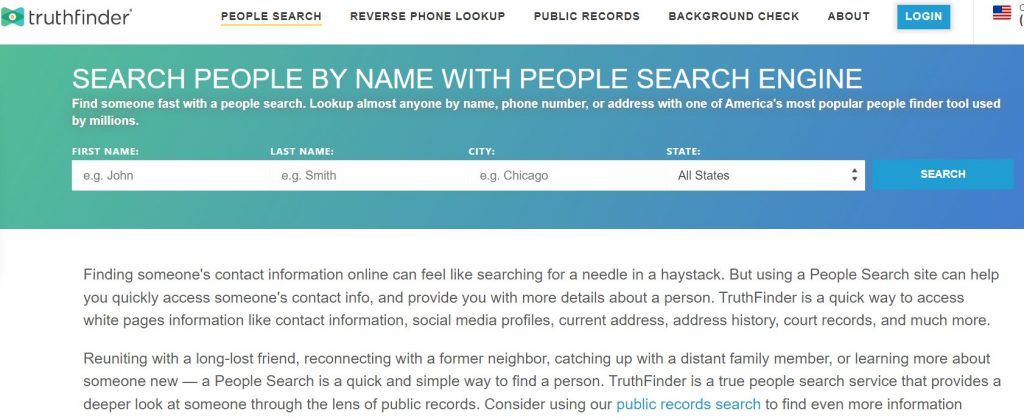 truthfinder people search