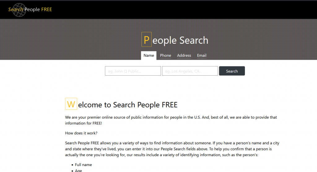 search someone for free