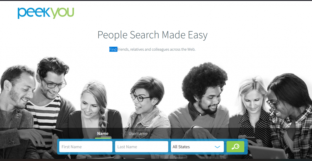 people search made easy by using peekyou